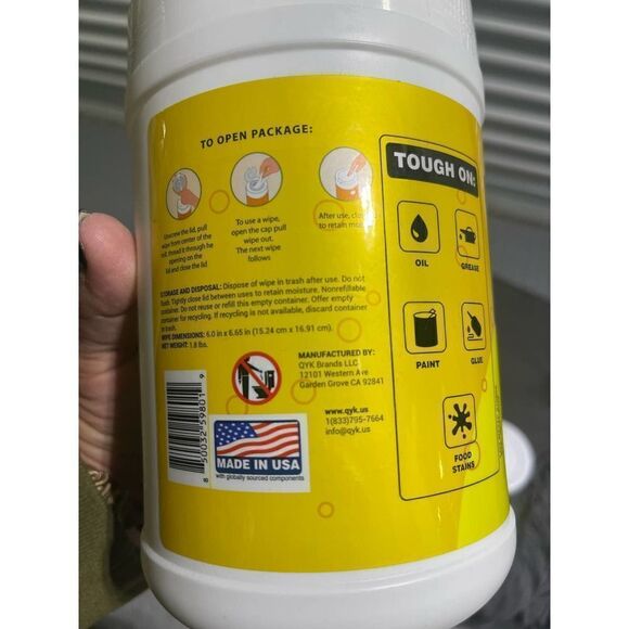 Lot of 3x tought stuff heavy duty wipes nip - Picture 5 of 9